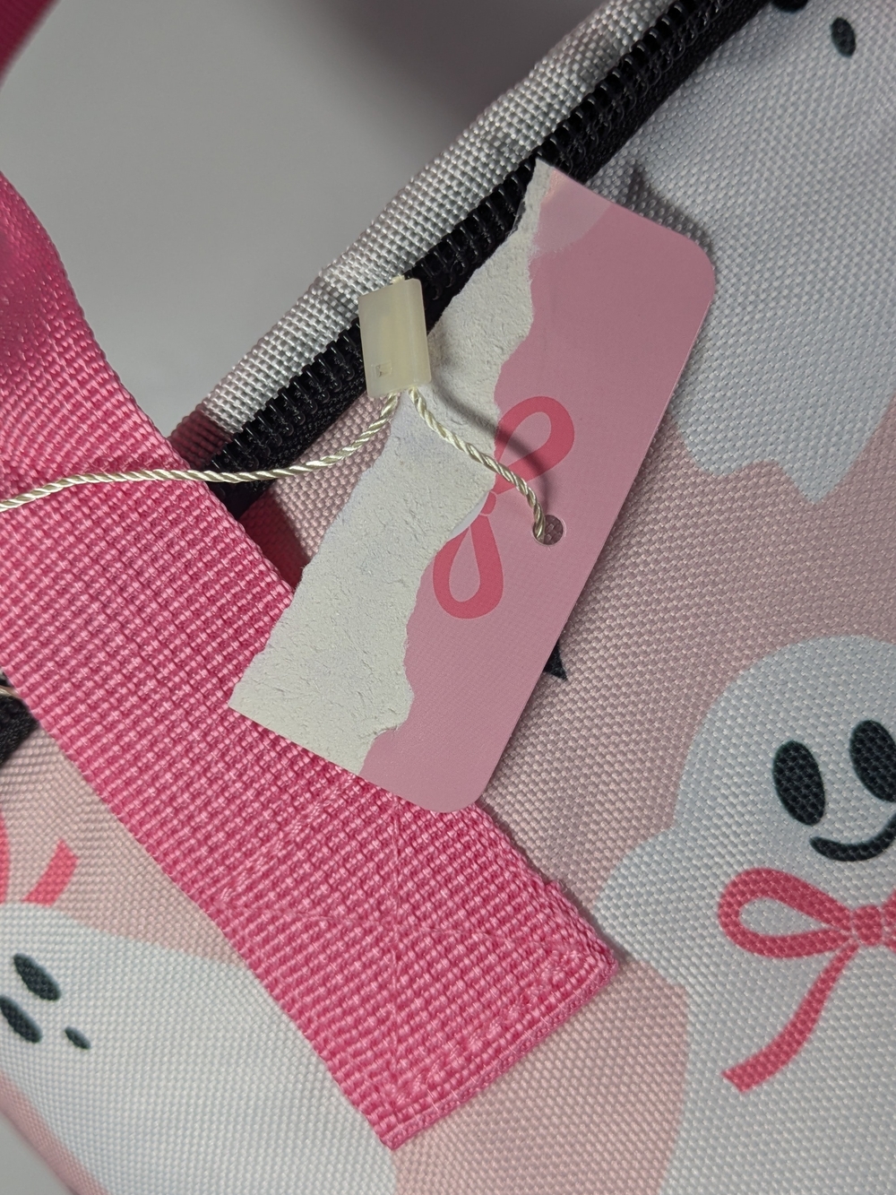 Grocery Outlet 2026 Summerween/Halloween Pink Ghost Print Cooler Bag - Picture 14 of 14
